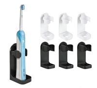 VIDSTW 6 Piezas Soporte Cepillo de Dientes Eléctrico 2 Colores Portacepillos de Dientes Diseño de Embudo Toothbrush Holder para Maquinilla Afeitar Pasta Dientes Limpiador Facial Peine