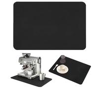 VIDSTW 60 X 50 Cm Alfombrilla Escurreplatos Alfombrilla Cafetera Almohadillas Escurreplatos Secado Rápido Bayeta Escurreplatos Antideslizante Escurreplatos Plegable para Cafetera Vajilla (Negro)