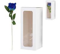 VIDSTW Rosa Eterna Realista Rosas Eternas Incluye Caja Regalo Flor Preservada Azul Flores Preservadas para ValentíN Aniversarios Pedidas Mano CumpleañOs DecoracióN para Dormitorio Comedor Oficina