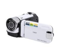 Viduga de Videas Víjera, HD 1080P Registrador de Cámara Digital 16MP con Pantalla de Rotación de 270 Pulgadas de 270 °, 16x Zoom Digital, Luz de Relleno (White)