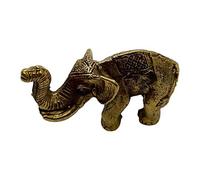 VIE Naturals Figuras de latón en Miniatura, Elefante 3, Multicolor, Talla única