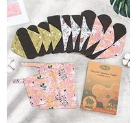 Viedouce Compresas Reutilizables,Paquete de 9 Almohadilla Menstrual Reutilizable,Algodon Salvaslip Reutilizable,Almohadilla Sanitarias Lavable con 2 Impermeables Bolsas de Almacenamiento