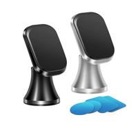 Viedouce Soporte Magnético para Teléfono Móvil para Coche Salpicadero, 2 Piezas Soporte Móvil Coche Iman, 360° Rotación Compatible con Smartphone/iPhone/Samsung/Huawei/GPS etc (S2)