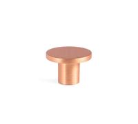 Viefe Pomo Zamak Modelo Como Acabado Cobre Cepillado Diámetro 26 mm Distancia Agujeros Ø26