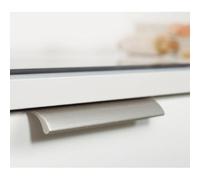 VIEFE Tirador aluminio ona acabado gris cepillado medida tirador dist. 256mm.