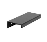 VIEFE Tirador de armario aluminio y latón, modelo way, acabado negro mate, 64 mm