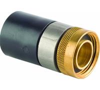 Viega 39181 proradiant geofusion HDPE Socket Fusión adaptador giratorio con 2,54 cm por 2,54 cm IPS X hembra NPT giratorio, 25-Pack