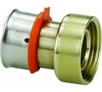 Viega 96161 PureFlow Zero Lead Bronze PEX - Adaptador de prensa con 1 pulgada por 1 pulgada de presión x suministro de manabloc, paquete de 5