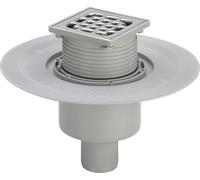 Viega Badablauf Advantix DN50 Conjunto Entrada 100 x 100 mm Gris 556914