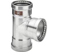 Viega T-Conector Con SC Temponox XL 1718XL En 88,9x76,1x88,9mm Acero Inoxidable