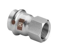 Viega Temponox - Pieza de transición con IG, modelo 1712, 28 mm x 3/4"