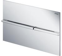 Viega Visign botón de descarga para WC cromo brillante-acero 773649