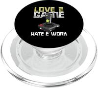 Vieja Escuela Adulto Gamer Amor 2 Juego Odio 2 Trabajo PopSockets PopGrip para MagSafe