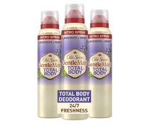 Vieja especia Desodorante de cuerpo entero para hombres Desodorante de cuerpo total Lavanda + spray de desodorante libre de aluminio de menta para el