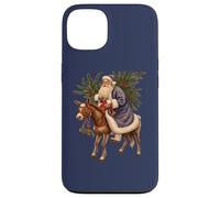 Viejo Alemán Papá Noel Montando Un Burro Recortado Carcasa para iPhone 13