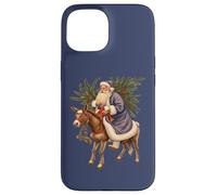 Viejo Alemán Papá Noel Montando Un Burro Recortado Carcasa para iPhone 15