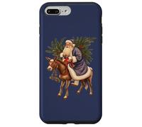Viejo Alemán Papá Noel Montando Un Burro Recortado Carcasa para iPhone 7 Plus/8 Plus