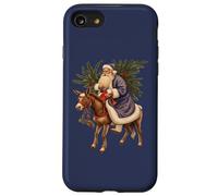 Viejo Alemán Papá Noel Montando Un Burro Recortado Carcasa para iPhone SE (2020) / 7/8