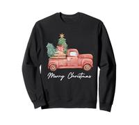 Viejo camión agrícola Cargado con árbol de Navidad Sudadera