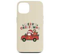 Viejo camión agrícola Cargado con árbol de Navidad y Sombrero de Papá Noel Carcasa para iPhone 13
