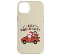 Viejo camión agrícola Cargado con árbol de Navidad y Sombrero de Papá Noel Carcasa para iPhone 14 Plus