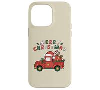 Viejo camión agrícola Cargado con árbol de Navidad y Sombrero de Papá Noel Carcasa para iPhone 14 Pro MAX