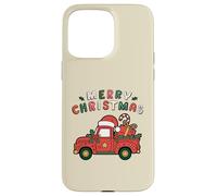 Viejo camión agrícola Cargado con árbol de Navidad y Sombrero de Papá Noel Carcasa para iPhone 15 Pro MAX