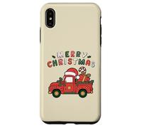 Viejo camión agrícola Cargado con árbol de Navidad y Sombrero de Papá Noel Carcasa para iPhone XS MAX