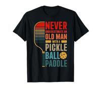 Viejo Hombre con un Pickleball Paddle Jugador Pickleball Camiseta