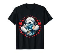Viejo Inglés Pastor Perro Día de la Tierra Abrazo Amor Dueño Planeta Mamá Camiseta