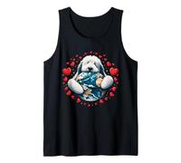 Viejo Inglés Pastor Perro Día de la Tierra Abrazo Amor Dueño Planeta Mamá Camiseta sin Mangas