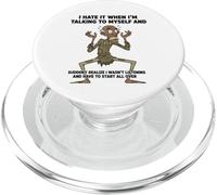 Viejo, Odio Cuando me Hablo a mí Mismo sarcástico PopSockets PopGrip para MagSafe