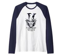 Viejo Payaso Negro Loco Aquí Lo Que Soy Camiseta Manga Raglan