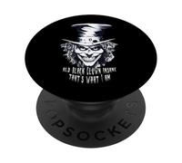 Viejo Payaso Negro Loco Aquí Lo Que Soy PopSockets PopGrip Adhesivo