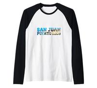 Viejo, San, Juan, Horizonte, Interior, audaz, Letras Camiseta Manga Raglan