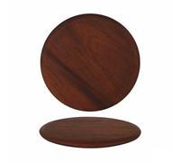 Viejo Valle Tabla de Servir Iroko Redondo ø 32 x 1,8 cm (2 Unidades)