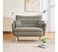 VIEKOS Sofá moderno de dos plazas en estilo - Apoyabrazos súper cómodos con cojines y bolsa de almacenamiento- Sofá profundo y cómodo para dormitorios, habitaciones pequeñas y apartamentos