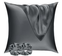 Vielit Paquete de 2 fundas de almohada de satén para cabello y piel, suaves como las fundas de almohada de seda para cabello y piel, más fácil cuidado que las fundas de almohada de seda, fundas de