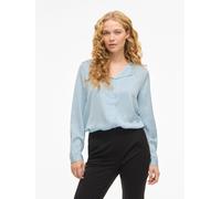 Viellette Cuello En V Camisa De Manga Larga 38
