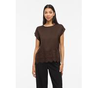 Viellette Encaje Top De Manga Corta 36