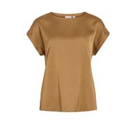 Viellette S/S Satin Top - Noos, Bistre, 36