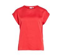 Viellette S/S Satin Top - Noos, Hibisco, 46
