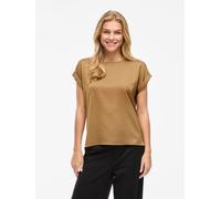 Viellette S/S Satin Top - Noos, Bistre, 36