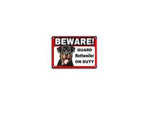 viemso Letrero de metal retro para perro, señal de advertencia de seguridad, letrero de lata con advertencia Rottweiler para el hogar, decoración de pared, letrero de metal de 8 x 12 pulgadas
