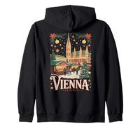 Viena, Austria, Mercado Europeo de Navidad, Diversión Familia Sudadera con Capucha