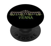 Viena, Austria, Recuerdo, Viaje, Ciudad, histórico, Regalo PopSockets PopGrip Adhesivo