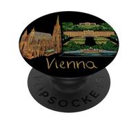 Viena, Austria, Viaje, Recuerdo, Ciudad, Monumento, Regalo PopSockets PopGrip Adhesivo