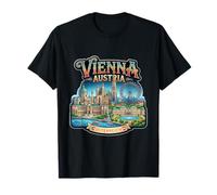 Viena, Austria, Viaje, Recuerdo, Ciudad, Monumento, Regalo turístico Camiseta