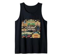 Viena, Austria, Viaje, Recuerdo, Ciudad, Monumento, Regalo turístico Camiseta sin Mangas