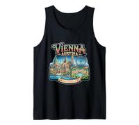 Viena, Austria, Viaje, Recuerdo, Ciudad, Monumento, Regalo turístico Camiseta sin Mangas